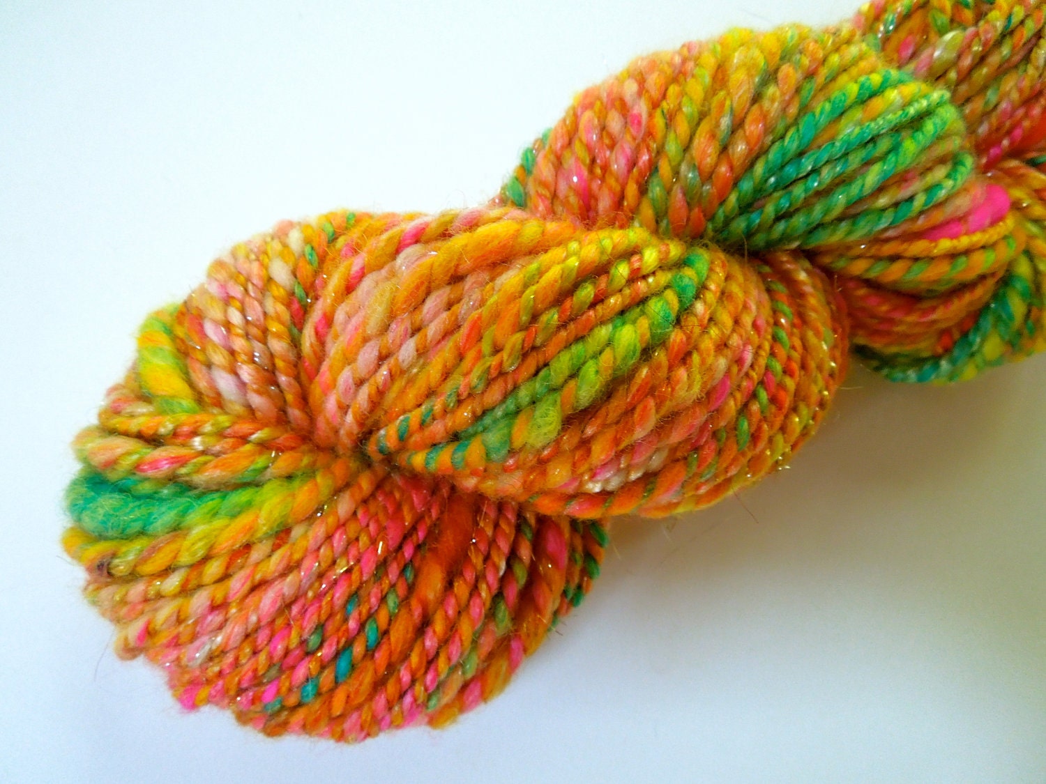 Lemon & Lime Handspun Yarn
