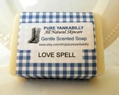 LOVESPELL SCENTED SOAP - Natural, Toxin-Free Bar Soap with a Light Fragrance