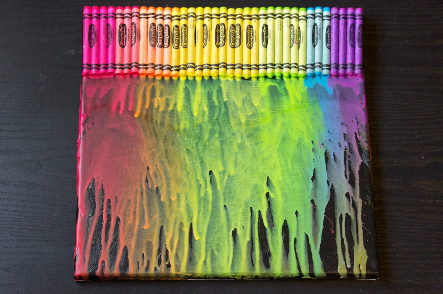 Neon Rainbow Crayons