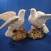 Home Interior Porcelain Doves 1980's