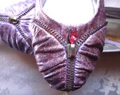 Custom painted and glitter ballet flat decorative zipper 8.5 ON SALE