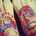 Handmade Crochet Barefoot Sandals, Hippie Foot Thongs, Crochet Accessories, Bridal, Bridesmaids, Summer, Beach