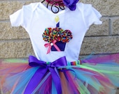BIRTHDAY BLAST - 3D Cupcake 1st Birthday Set Includes Tutu, 3D Cupcake Onesie w/Free Matching Flower Headband - 1st 2nd 3rd 4th 5th bday