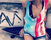 American Flag Rockstar Tank