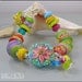 Cote d'Azur - Handmade lampwork Bracelet by Michou