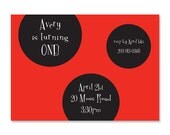 Ladybug Birthday Invitation - Printable Birthday Invite - Ladybug Theme Birthday Invite - Personalized Birthday Invite