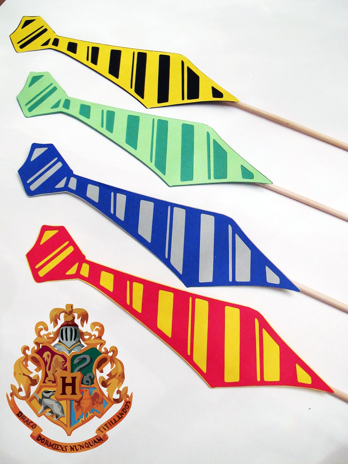HARRY POTTER Photo Booth Props Hogwarts House by PAPERandPANCAKES