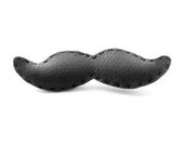 Black Mustache Brooch