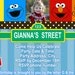 Sesame Street Invitation Digital File 4X6 or 5X7