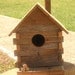 Rustic Birdhouse, Reclaimed barnwood Birdhouse,Log Cabin Birdhouse