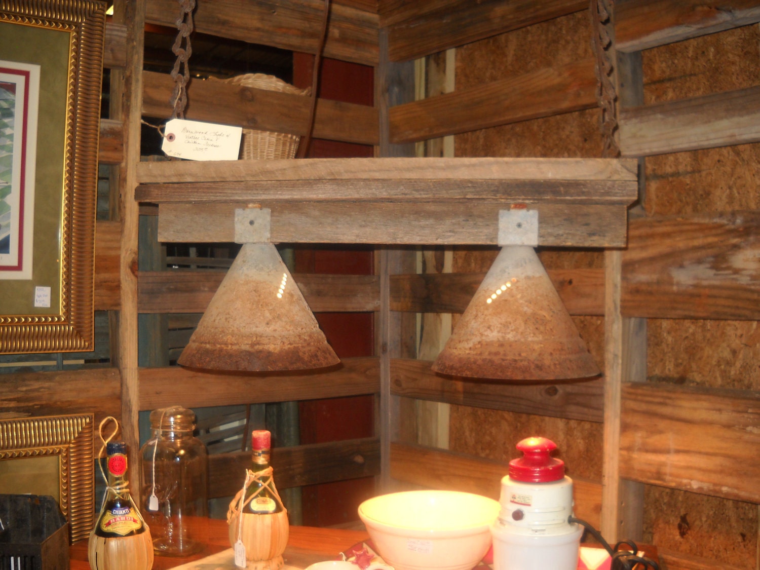 Industrial Lighting, Hanging Industrial light, Rustic lighting