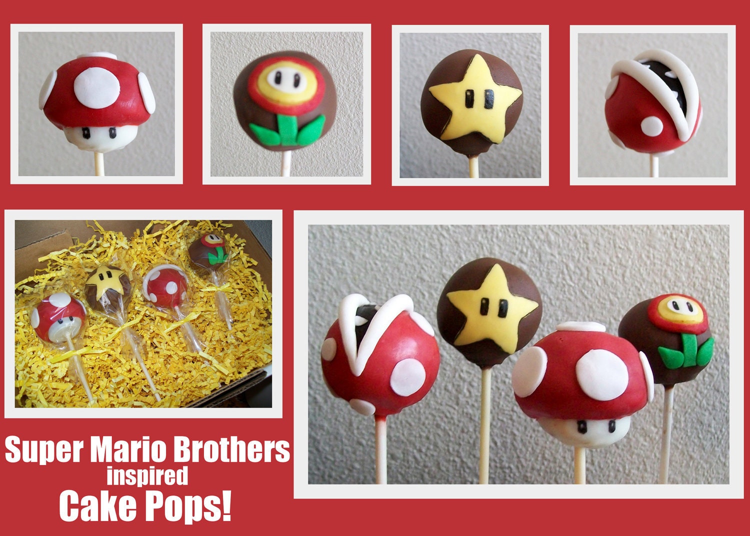 Super Mario Cake Pops