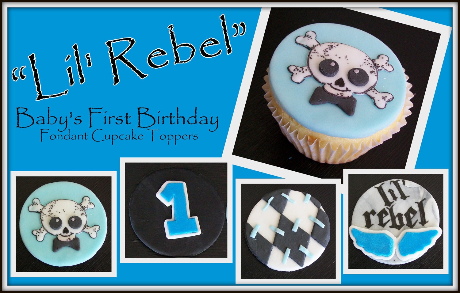 Lil Rebel Cupcake toppers