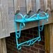 Wall Shelf /Turquoise /Home Decor /Detailed /Wall Decor /Gift Ideas/ Metal/ distressed/ Upcycled /Vintage