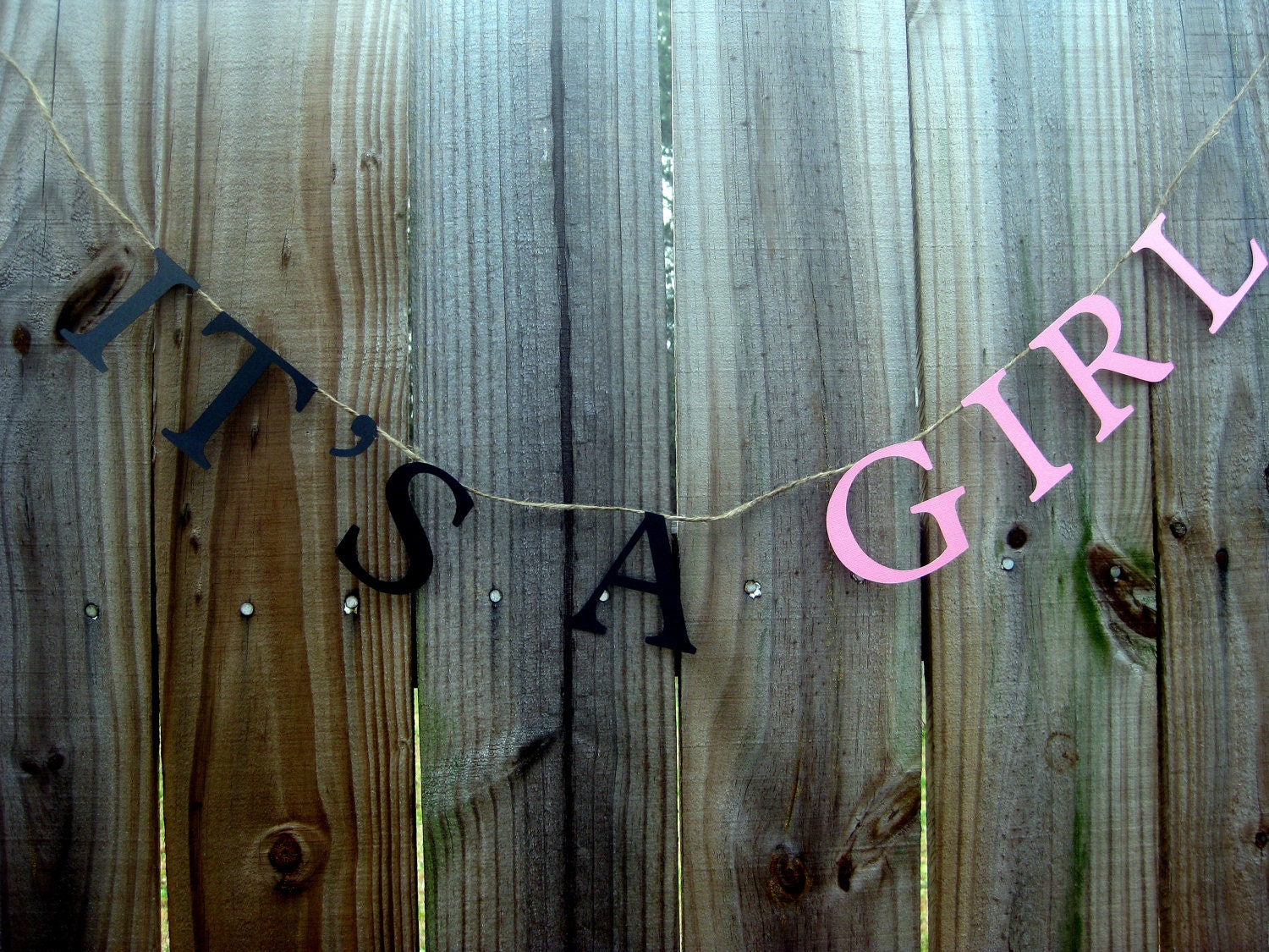 It's a GIRL announcement banner