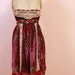 Babydoll dress Gypsy Bohemian dress Lace dress Empire dress Red dress Gypsy dress Red velvet dress Hippie boho dress Russian RESERVED