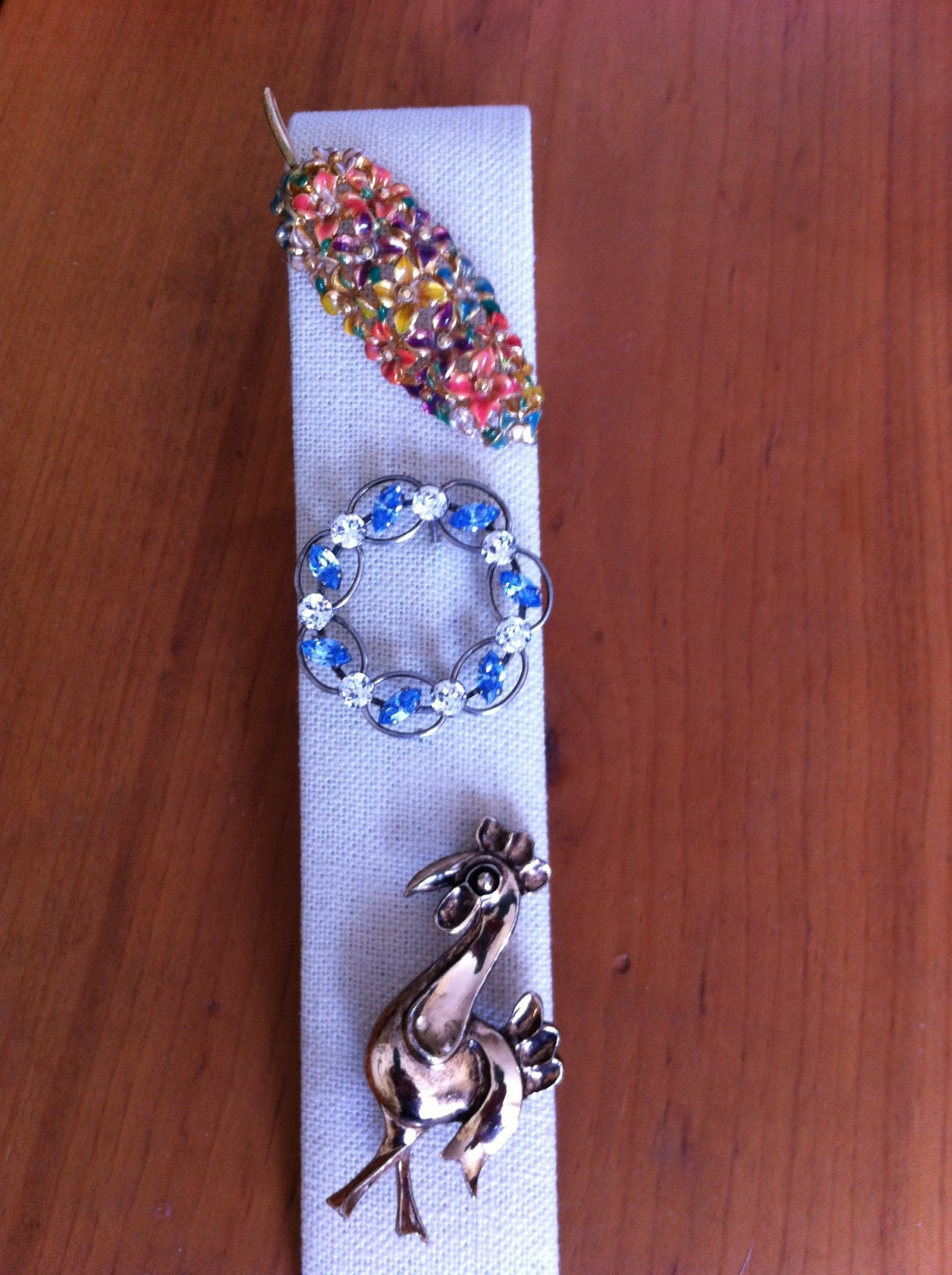 Vintage Pins Dragon Fly, Airplane, Poodle, Rooster, Floral and Stones