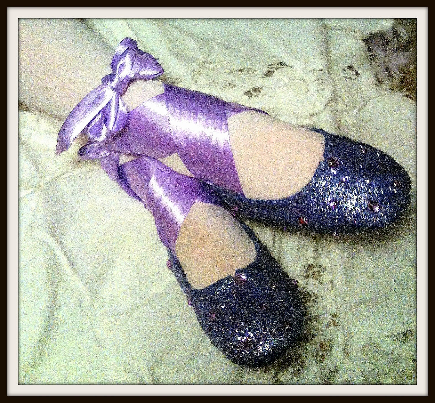 purple ballerina shoes