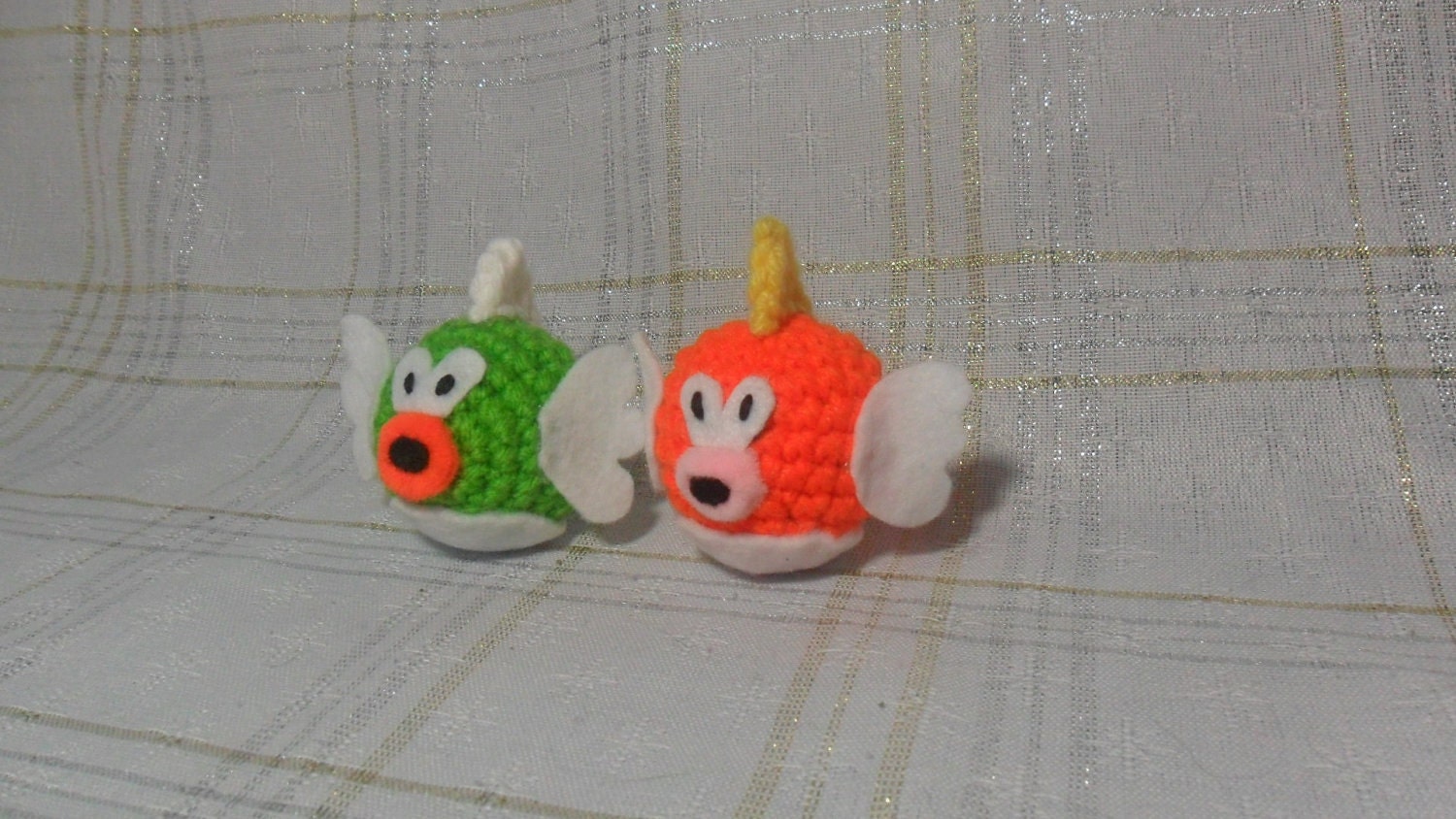 Cat Toys - Mario Cheep Cheep and Deep Cheep catnip toys
