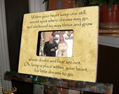 Personalized Picture Frame Custom Wedding Gift 12x10 Anniversary Gift Bridal Shower Gift Wedding Vows Quote Song Guest Book  Photo frame