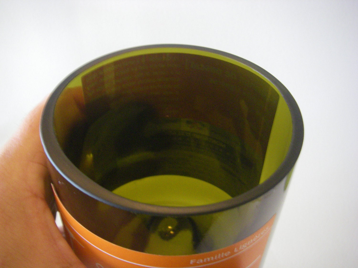 Wine Bottle Candle  Soy Container Glass Ecofriendly Reusable