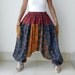 Harem Pants Patchwork, Ninja, Yoga,Unique,100% Cotton Print Stone Washed
