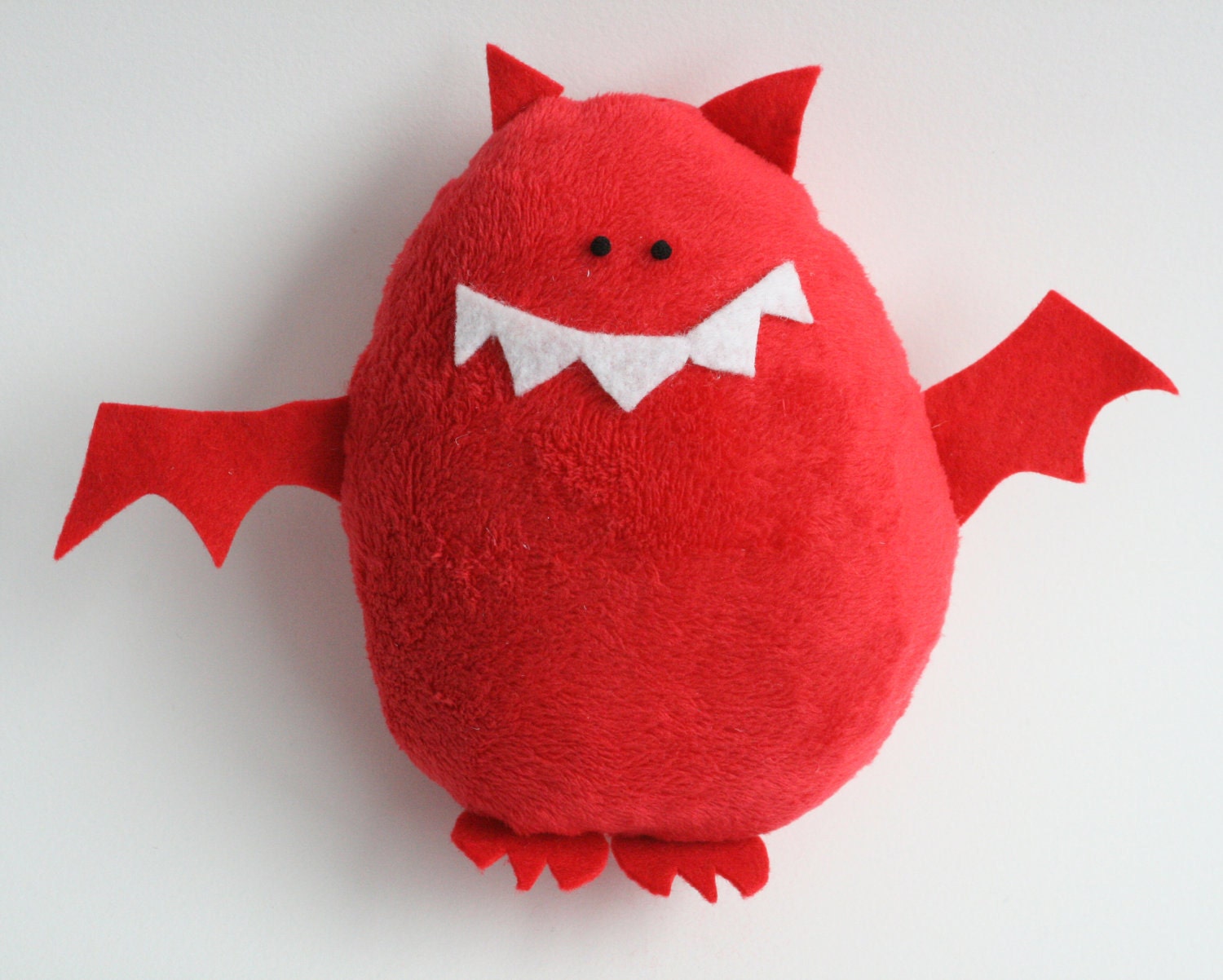 Plush Red Bat Doll Kids Toy Cute