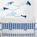 Airplane decal - Biplane wall baby boy Nursery Wall Vinyl
