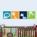 Safari Friend Blocks, Jungle Decal Nursery Wall Vinyl