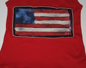 Girls 4th of July Dress with Frill Bottom