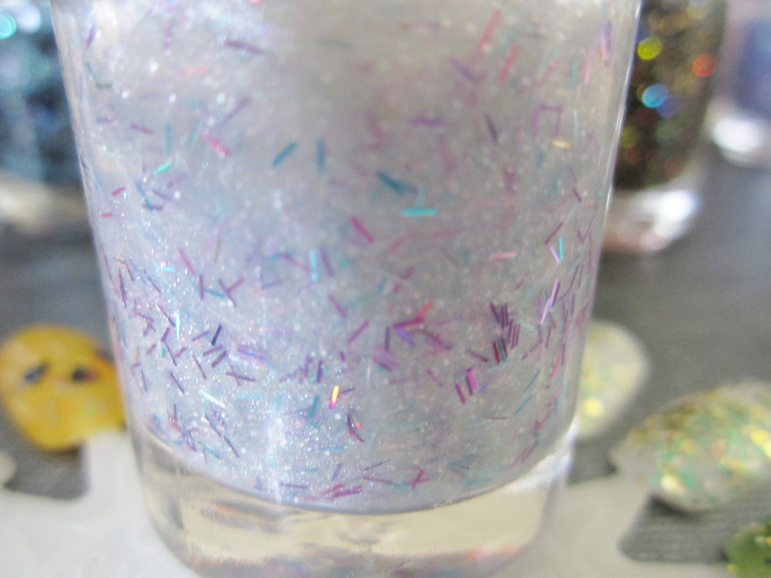 Pink, Purple and Teal Glitter Nail Polish- Dizzy's