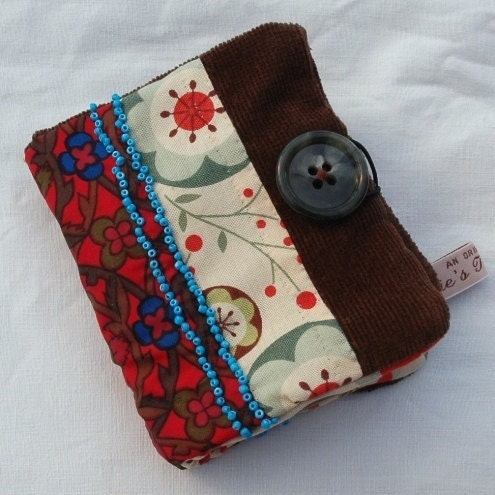 Fabric wallet - ladies - business card holder