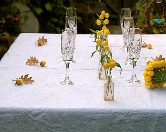 Wedding Flowers, 100 Custom Wedding Flowers, Craspedia Billy Button Balls for your wedding table decoration