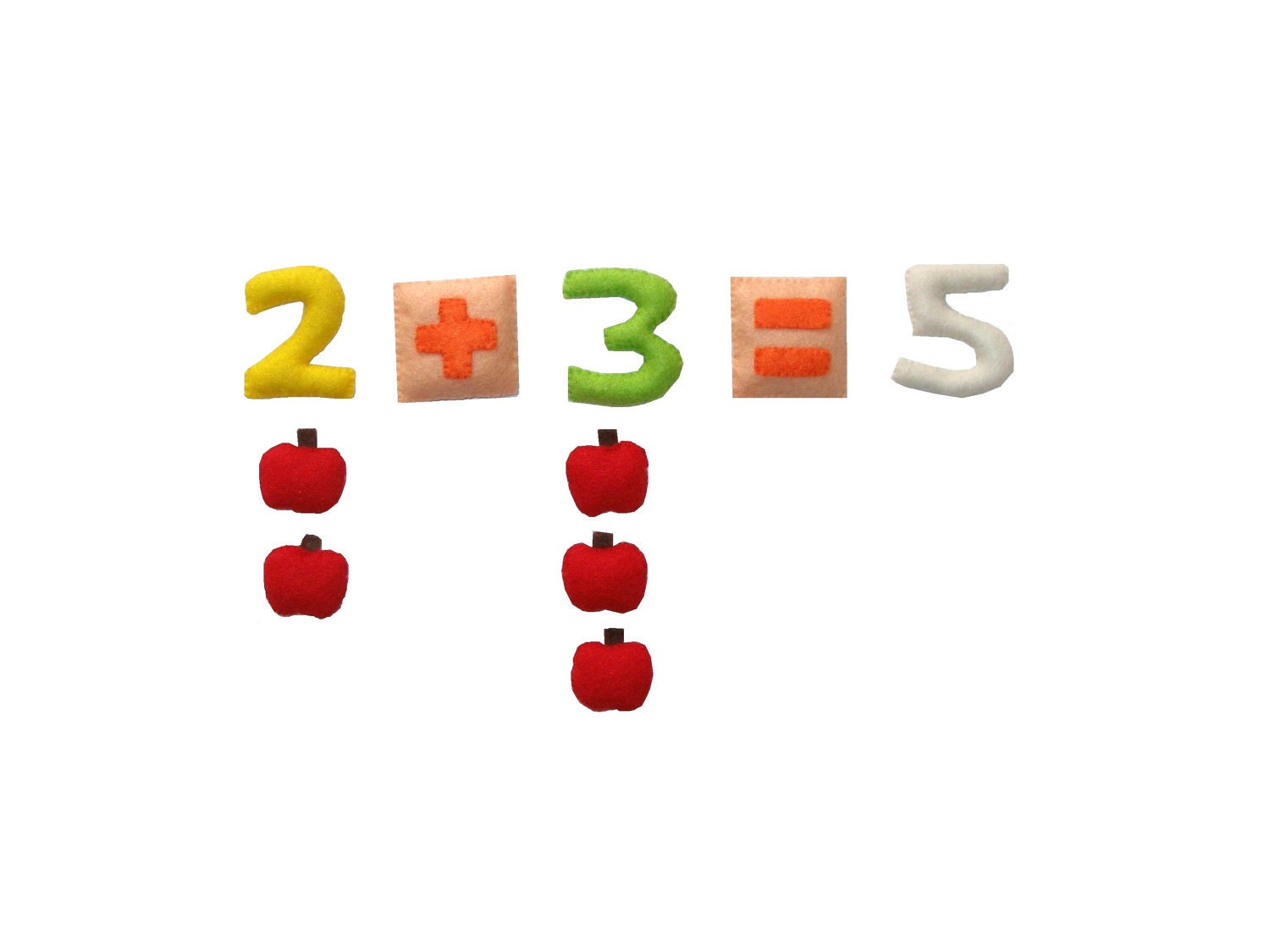 Felt numbers counting, stuffed numbers, math