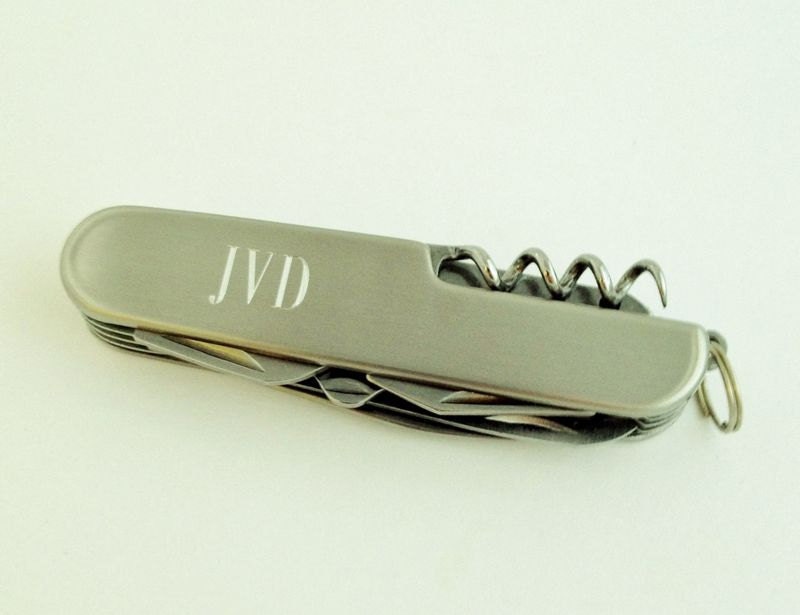 Five Engraved Pocket Knives - For Groomsmen Gifts