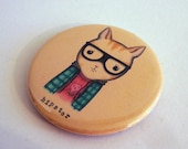 Hipster Magnet by Noosed Kitty