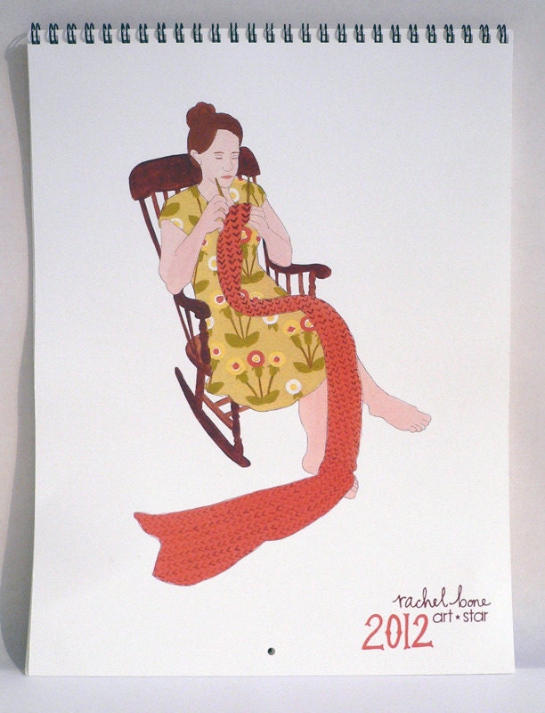 2012 Wall Calendar by Rachel Bone NOW ON SALE