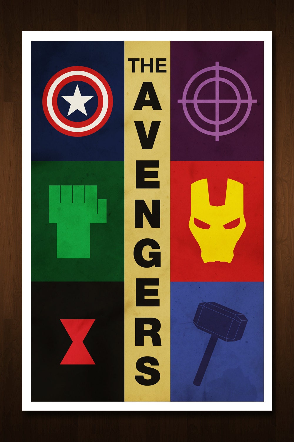 The Avengers Art Print - Poster Inspired by Comic Book and Film 'The Avengers' - 11x17