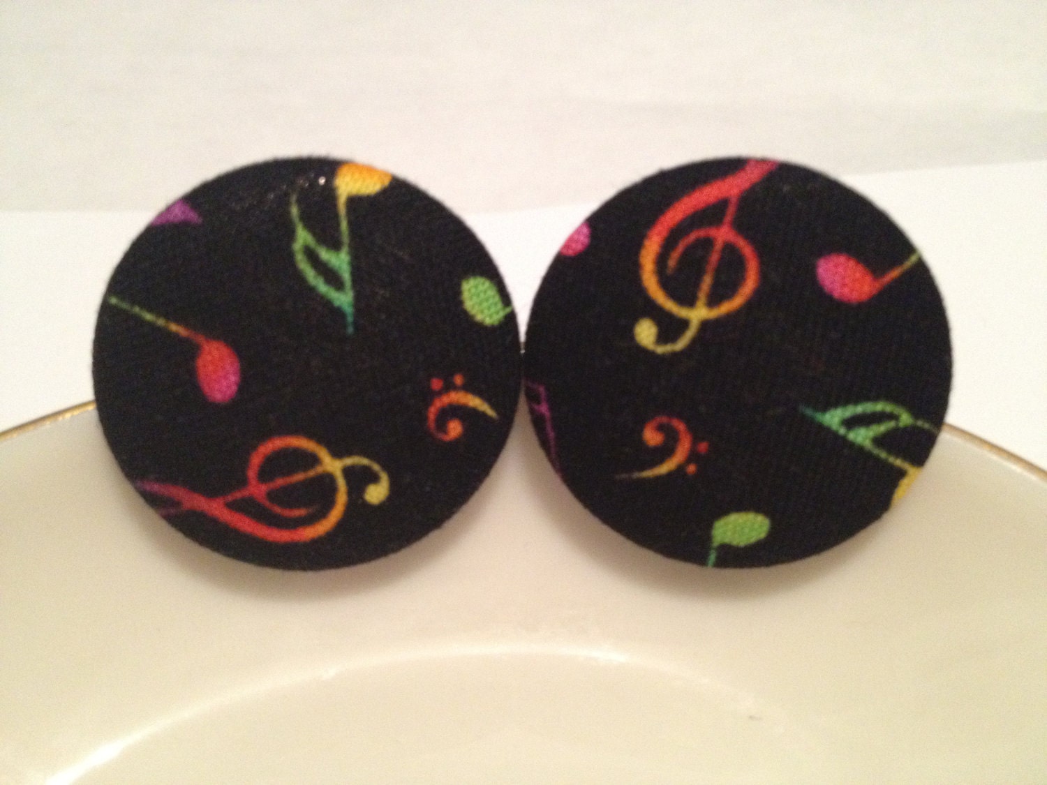 Button Earring- Music Overload