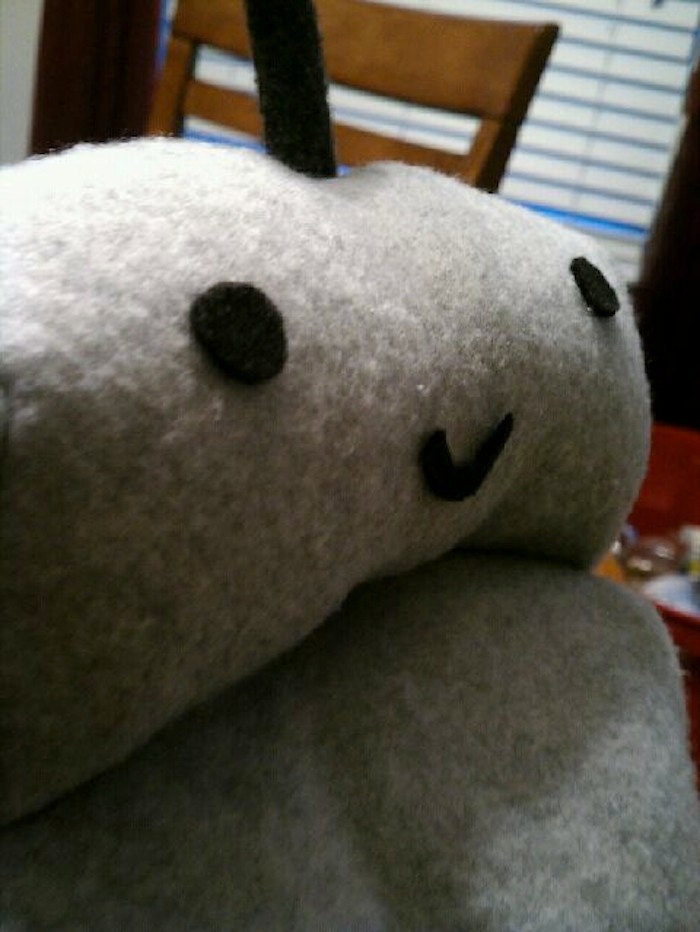 MADE-TO-ORDER Handmade Scoops The Robot Plushie - Grey