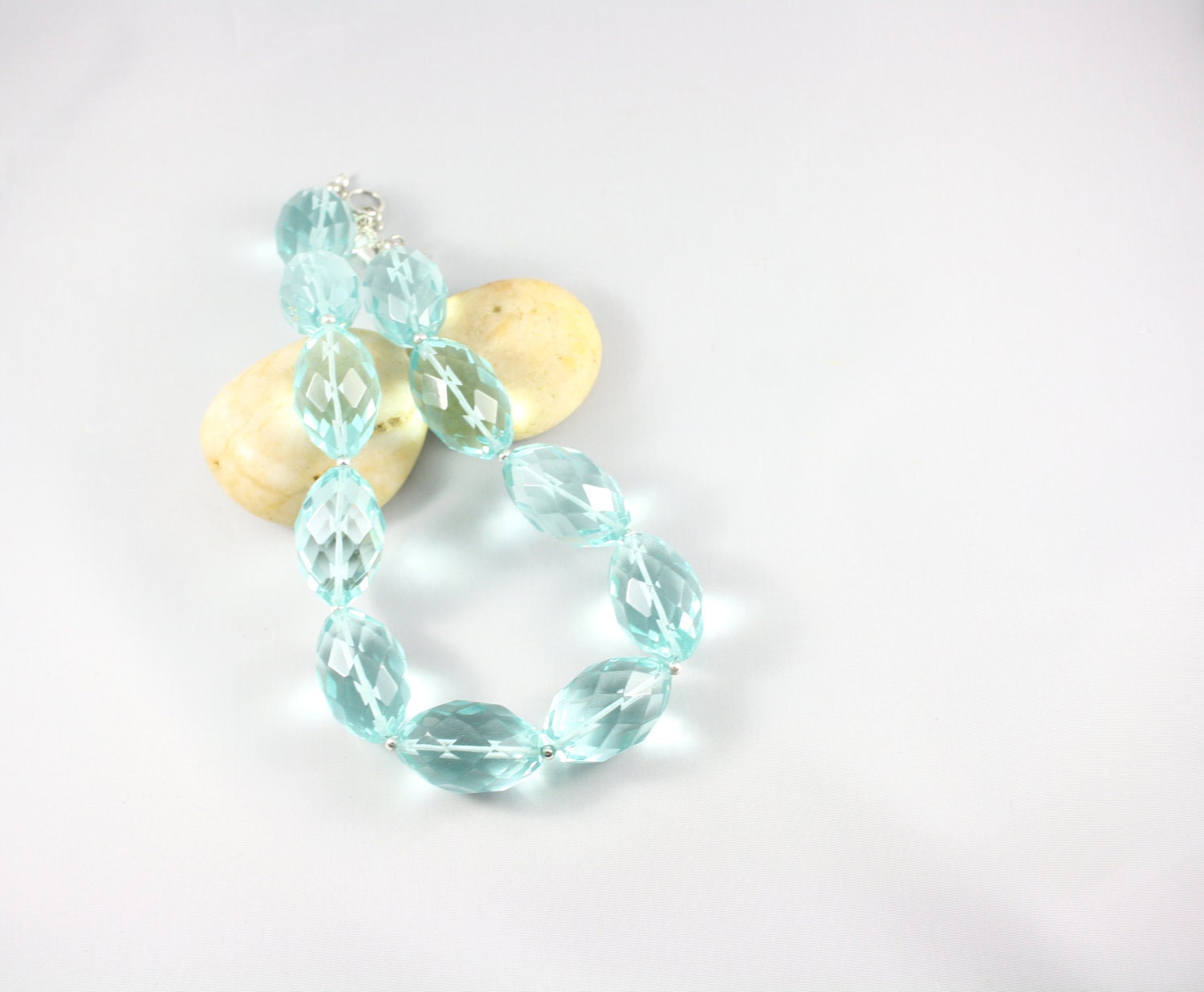 Blue Topaz  Necklace - December Birthstone