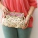 Floral clutch purse
