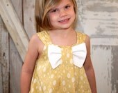 Aubrey - Bow Dress Sewing Pattern. Girl's Dress Pattern. Toddler Pattern. PDF Pattern. Sizes 12m-8 included
