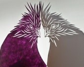 Papercut Cockatiel - Original Hand-cut Paper Artwork - Bird Series