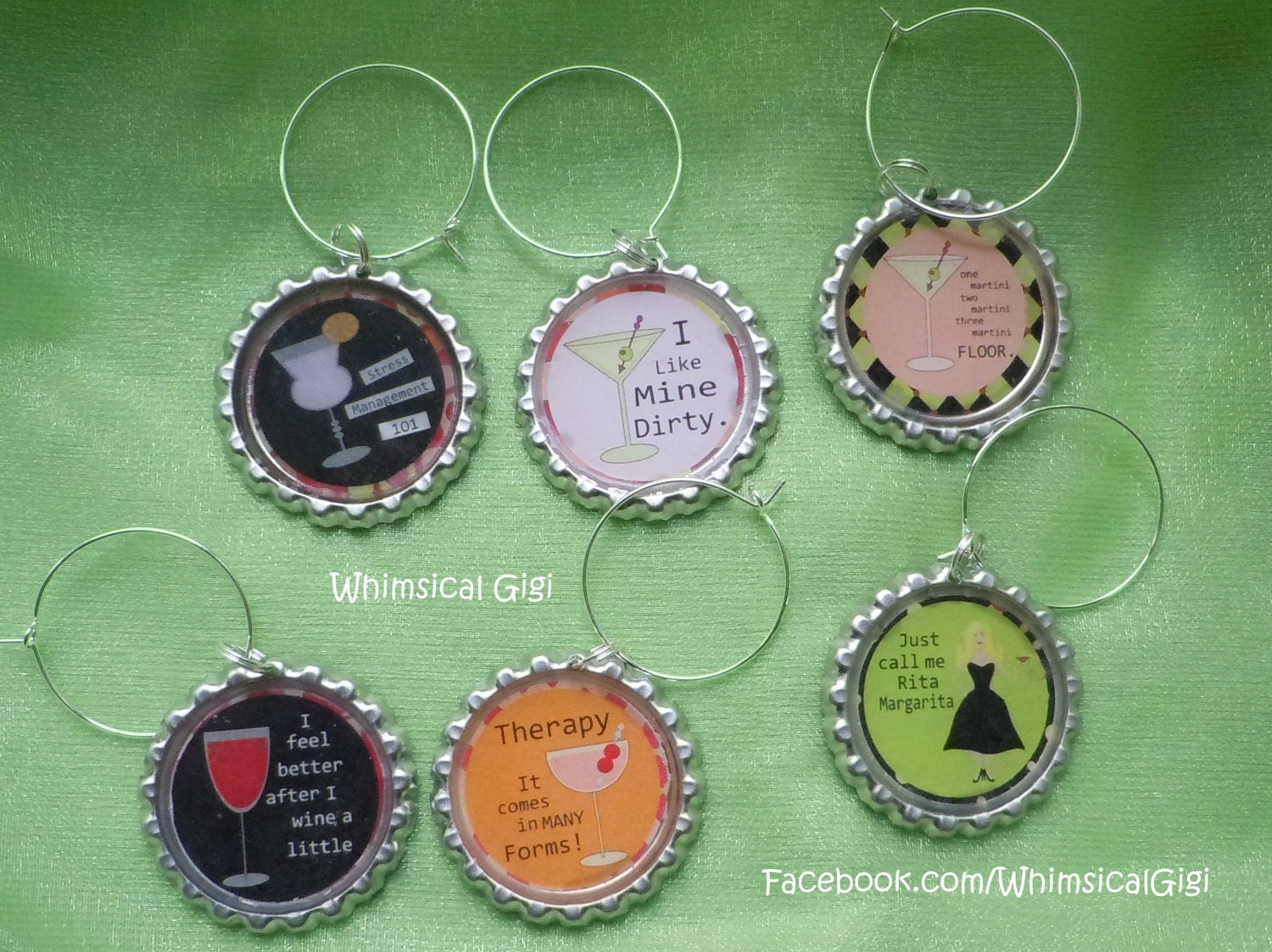 Whimsical Cocktail / Wine Glass Charms