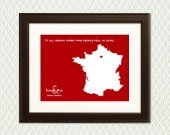 Paris, France - Valentine's Day - Personalized Gift - Valentine, Christmas, Engagement, Wedding, Honeymoon, Anniversary