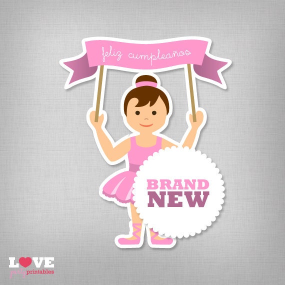 Spanish - Ballerina Party Printables