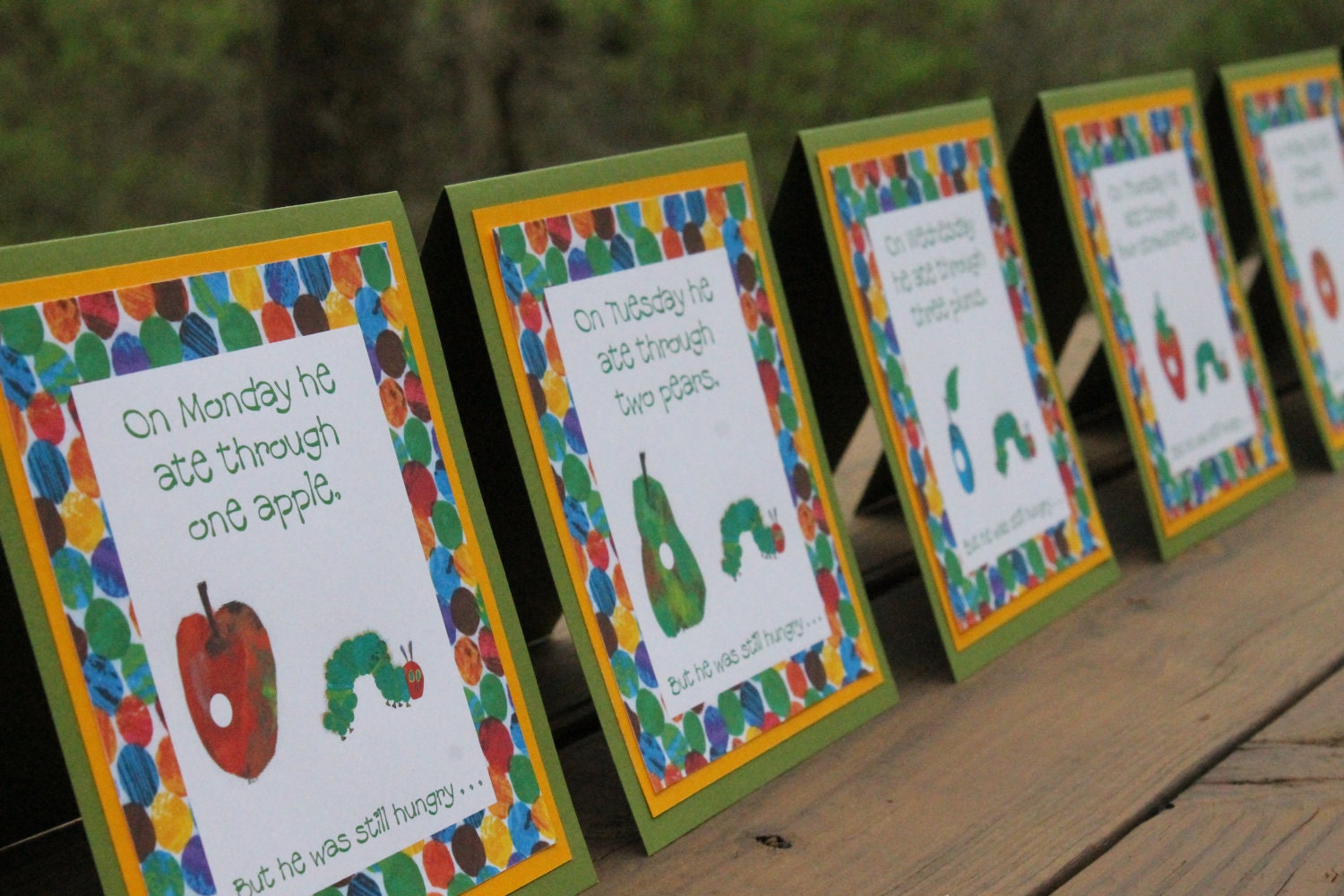 Very Hungry Caterpillar Food Signs, Table Tent Style Il_170x135
