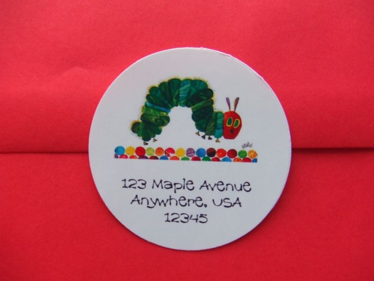 Very Hungry Caterpillar Address Labels Il_170x135