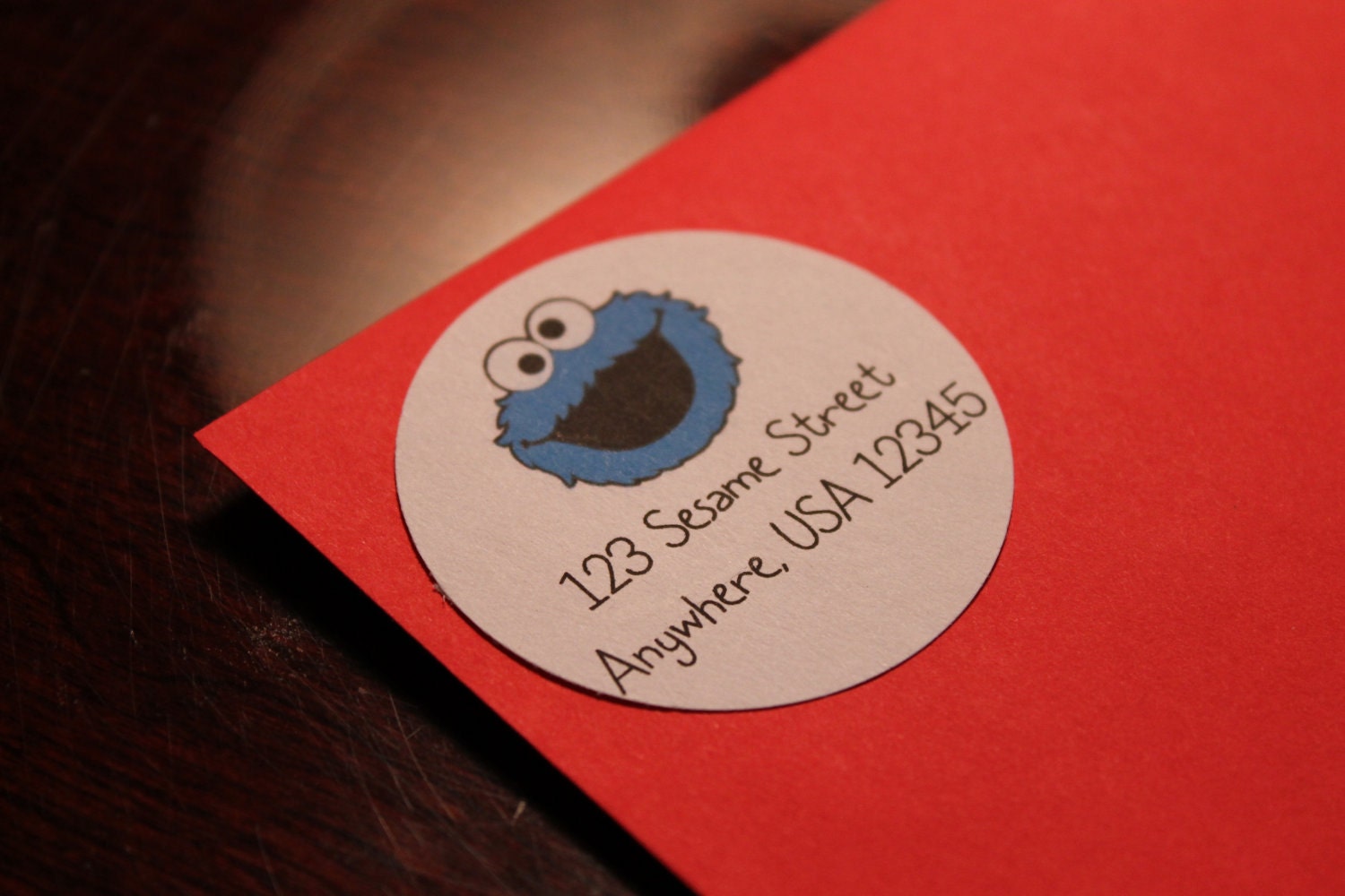 Cookie Monster Return Address Labels Il_570xn